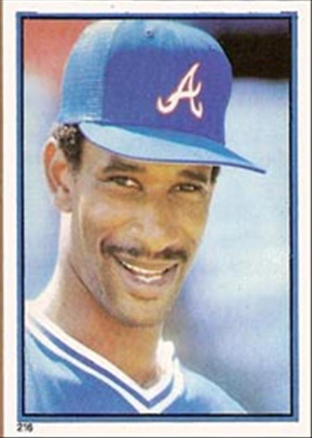1983 Topps Baseball Stickers     216     Claudell Washington